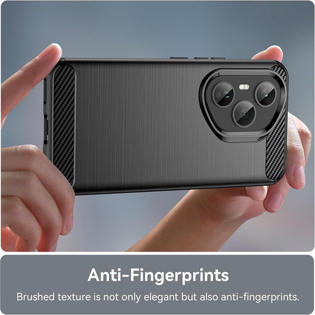 Husa pentru Honor 400 Pro - Techsuit Carbon Silicone - Black