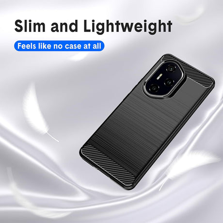 Husa pentru Honor 400 Pro - Techsuit Carbon Silicone - Black