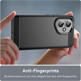 Husa de protectie Techsuit Carbon Silicone compatibil cu Honor 400, Negru