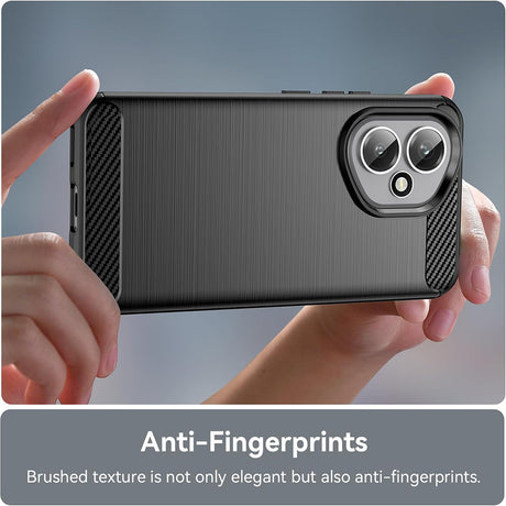 Husa de protectie Techsuit Carbon Silicone compatibil cu Honor 400, Negru