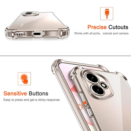 Husa de protectie Techsuit Shockproof Clear Silicone compatibil cu Honor 400 Pro, Transparent