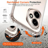 Husa de protectie Techsuit Shockproof Clear Silicone compatibil cu Honor 400 Pro, Transparent