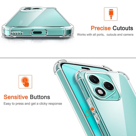 Husa de protectie Techsuit Shockproof Clear Silicone compatibil cu Samsung Galaxy M56, Transparent