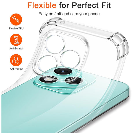 Husa de protectie Techsuit Shockproof Clear Silicone compatibil cu Samsung Galaxy M56, Transparent
