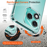 Husa de protectie Techsuit Shockproof Clear Silicone compatibil cu Samsung Galaxy M56, Transparent