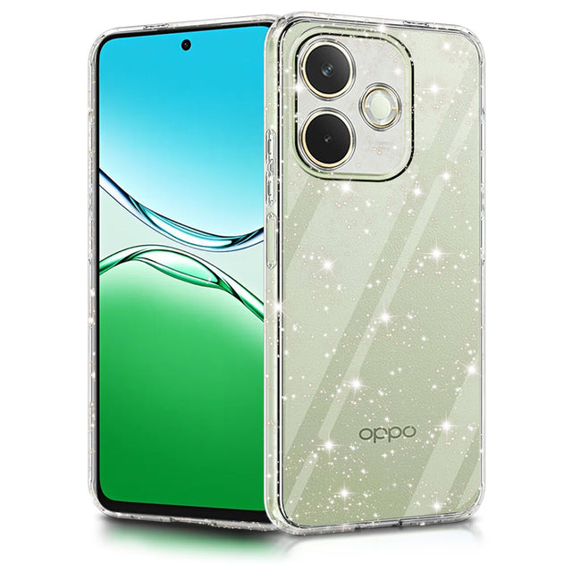 Husa de protectie Techsuit SparkleSkin Series compatibil cu Oppo A5 Pro 4G / A5 Pro 5G, Transparent