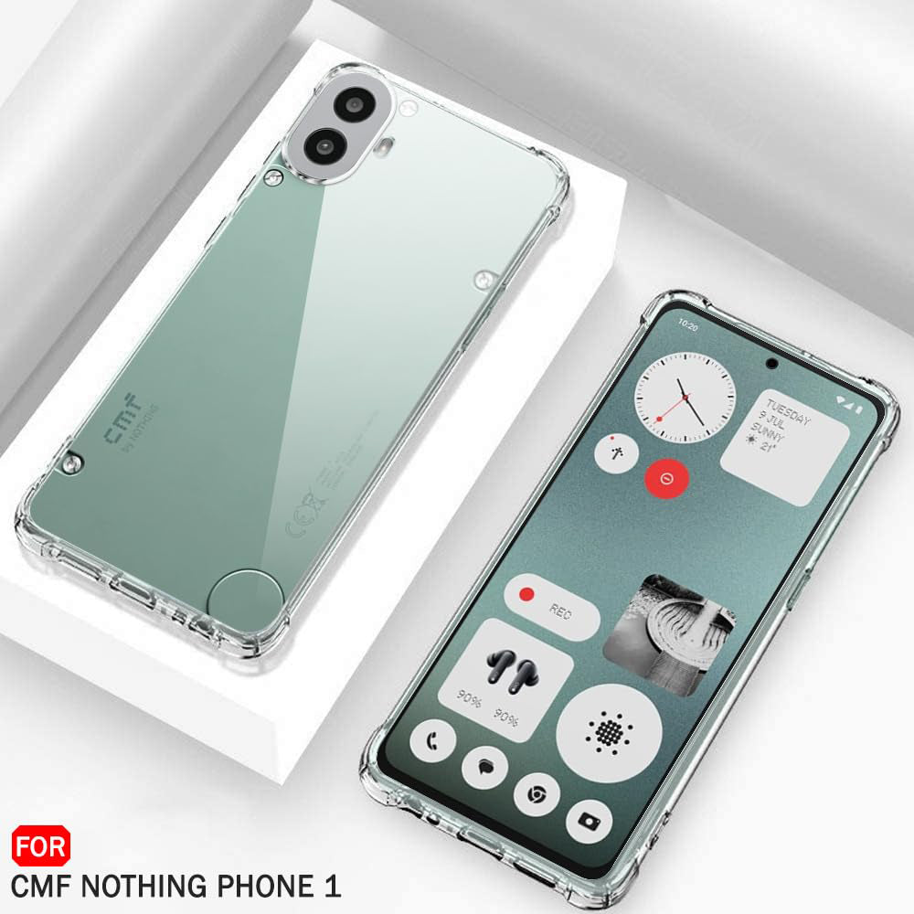 Husa de protectie Techsuit Shockproof Clear Silicone compatibil cu Nothing CMF Phone 2 Pro, Transparent