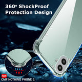 Husa de protectie Techsuit Shockproof Clear Silicone compatibil cu Nothing CMF Phone 2 Pro, Transparent
