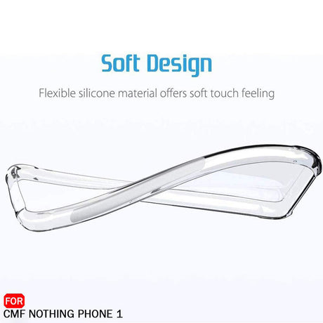 Husa de protectie Techsuit Shockproof Clear Silicone compatibil cu Nothing CMF Phone 2 Pro, Transparent