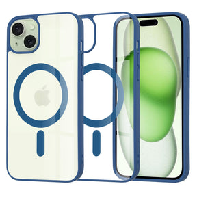 Husa de protectie Techsuit MagSafe Pro compatibil cu iPhone 15 Plus, Albastru