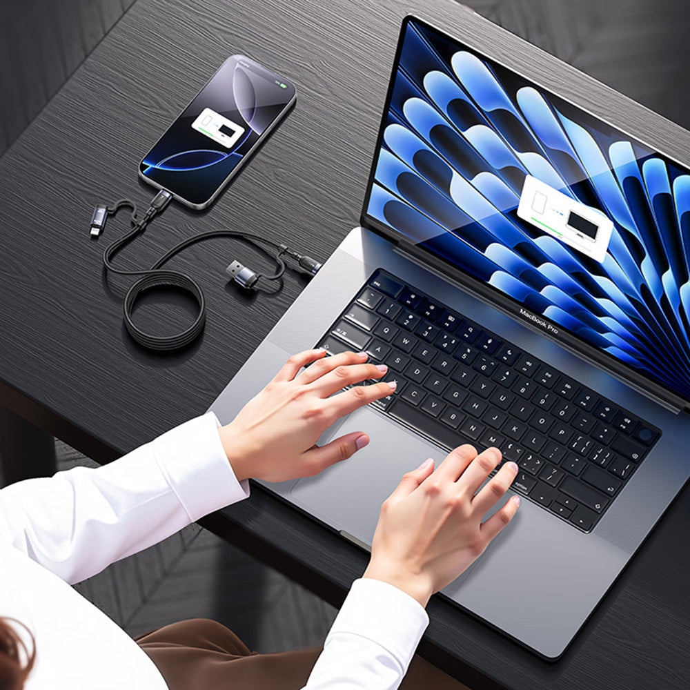 Cablu Yesido (CA200), USB Type-C to Type-C Lightning, 60W, 1.2m, Negru