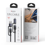 Cablu Yesido (CA200), USB Type-C to Type-C Lightning, 60W, 1.2m, Negru