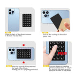 Suport Techsuit Phone (SC-PAD), Suction Pad for Selfies, Silicone, Adhesive Mount, Rectangular Shape, Gri Deschis