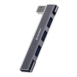 Hub/Dock Techsuit Docking Station ZenithDock 4 in 1 (H14), USB to 3x USB 2.0, 1x USB 3.0, Gri