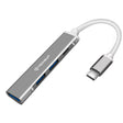 Hub/Dock Techsuit Docking Station PolarisBridge 4 in 1 (H18), USB-C to 1x USB 3.0, 2x USB 2.0, 1x Type-C, Gri /White