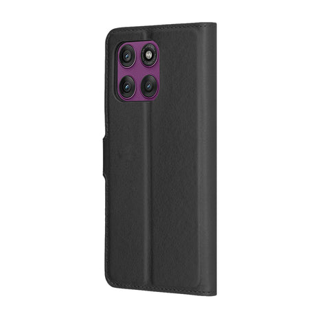 Husa de protectie Techsuit Leather Folio compatibil cu Motorola Edge 60 Pro, Negru