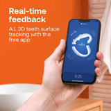Bitvae Electric Toothbrush (BVS3 Smart), Sonic, 4 Heads with Cover, Case, 5Modes, Timer, Pressure Sensor, App, Night Blue