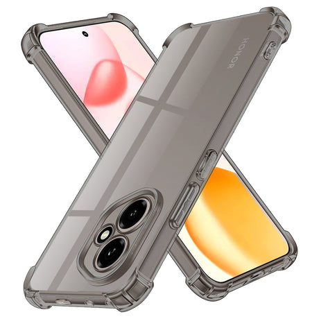 Husa de protectie Techsuit Shockproof Clear Silicone compatibil cu Honor 600 Lite, Negru Fumuriu