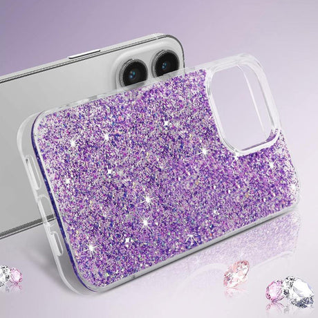 Husa de protectie Techsuit Sparkly Glitter compatibil cu Samsung Galaxy S25 Plus, Mov