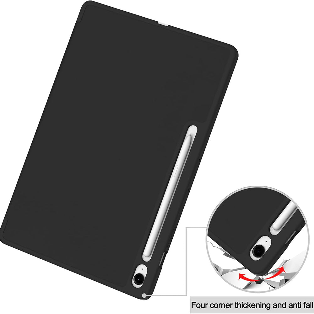 Husa de protectie tableta Techsuit Flex Trifold (with Pencil Holder) compatibil cu Samsung Galaxy Tab S10 FE Plus, Matcha Green