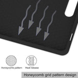 Husa de protectie tableta Techsuit Flex Trifold (with Pencil Holder) compatibil cu Samsung Galaxy Tab S10 FE Plus, Gri