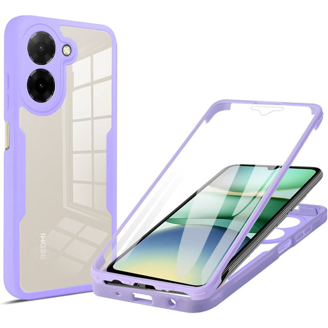 Folie de protectie Techsuit ColorVerse 360 Series + compatibil cu Xiaomi Redmi A5 4G (Standard), Mov