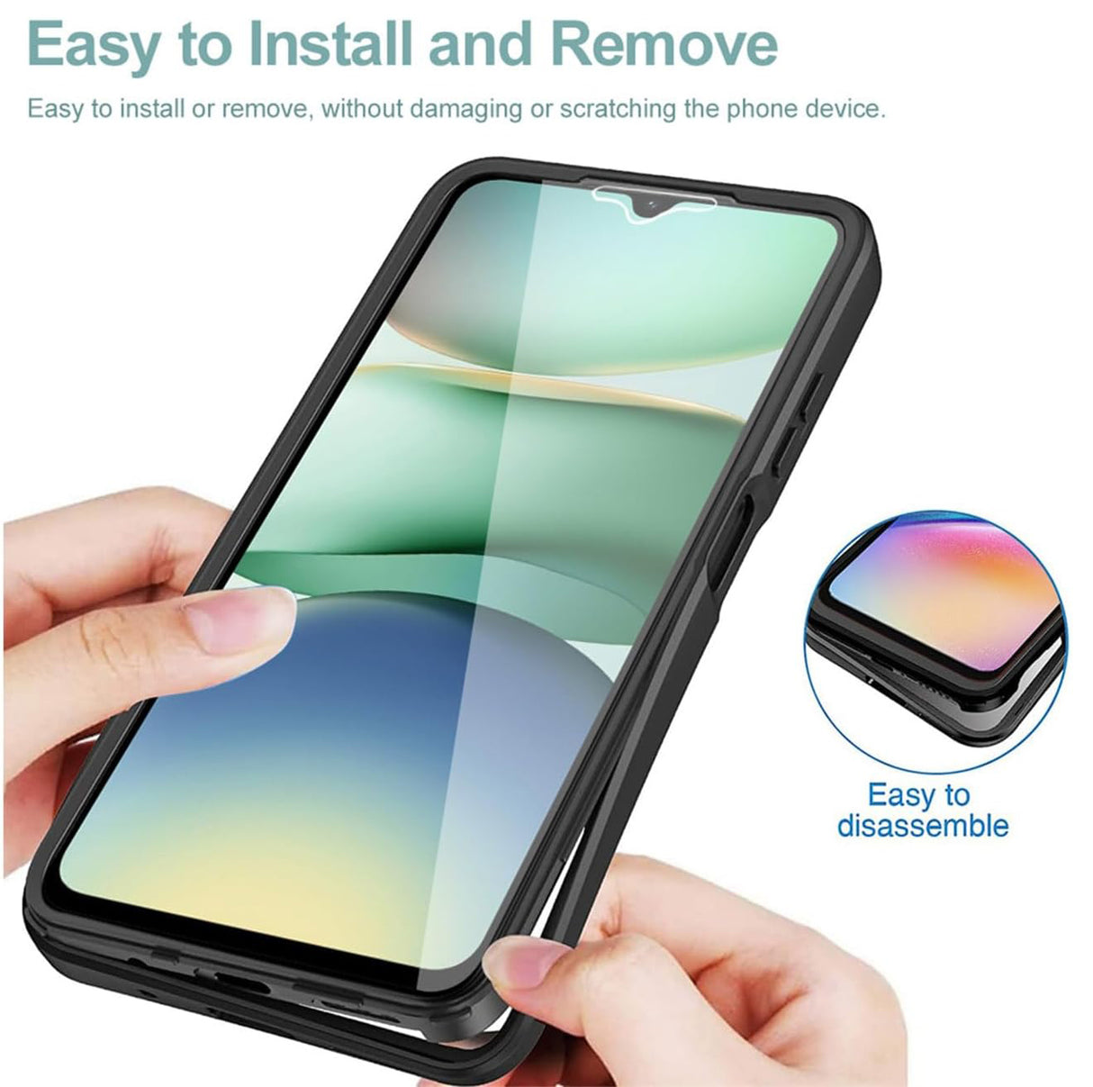 Folie de protectie Techsuit ColorVerse 360 Series + compatibil cu Xiaomi Redmi A5 4G (Standard), Roz