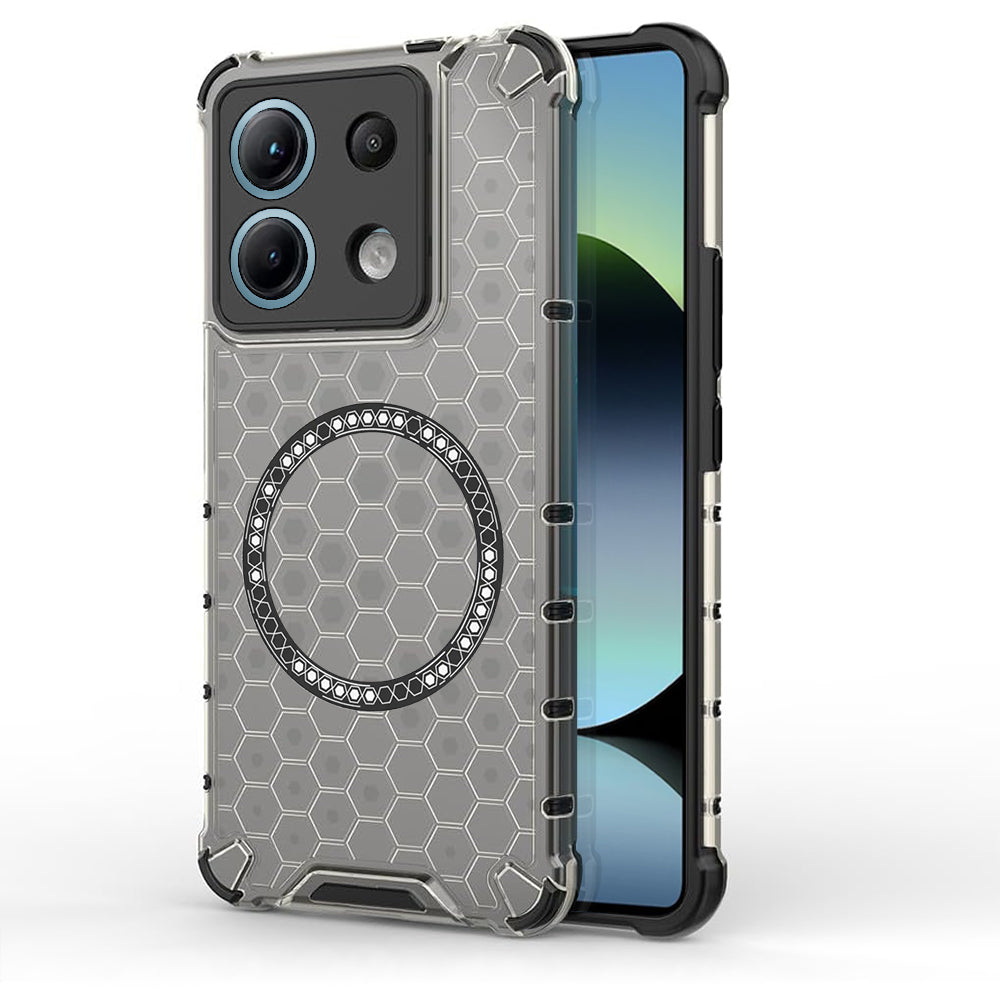 Husa de protectie Techsuit HoneyComb Shield MagSafe compatibil cu Xiaomi Redmi Note 14S, Negru