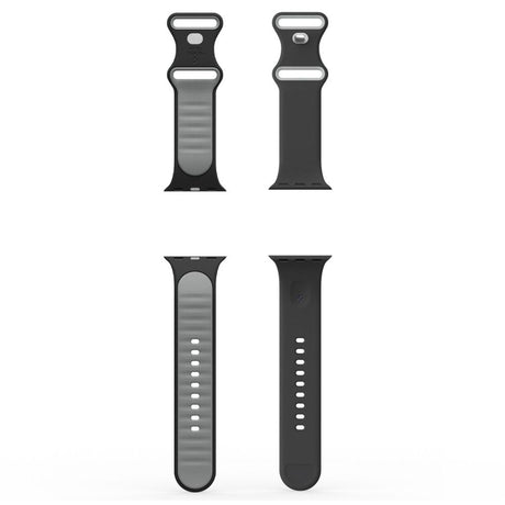 Accesoriu smartwatch Spigen Nano Pop (AMP09324) compatibil cu Apple Watch 1/2/3/4/5/6/7/8/9/10/11/SE/SE 2/SE 3 (38/40/41/42mm), Negru Sesame
