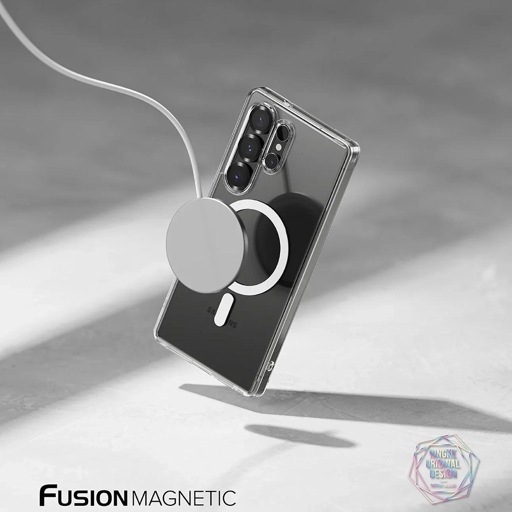 Husa de protectie Ringke Fusion MagSafe compatibil cu Samsung Galaxy S25 Ultra, Transparent Mat