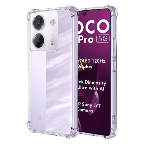 Husa de protectie Techsuit Shockproof Clear Silicone compatibil cu Xiaomi Poco M7 Pro 5G, Transparent