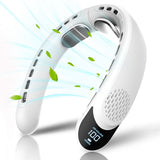 Techsuit Neck Fan (S8) alb, ventilator portabil