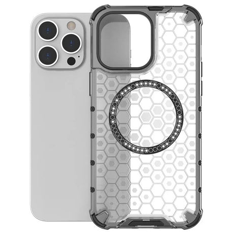 Husa de protectie Techsuit HoneyComb Shield MagSafe compatibil cu iPhone 14 Pro, Alb