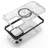 Husa de protectie Techsuit HoneyComb Shield MagSafe compatibil cu iPhone 14 Pro, Alb