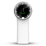 Techsuit Premium Mini Hand Fan (A8), with LED Digital Display, USB-C Rechargeable, 5 Wind Speeds, 3600mAh, Alb
