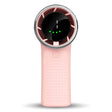 Techsuit Premium Mini Hand Fan (A8), with LED Digital Display, USB-C Rechargeable, 5 Wind Speeds, 3600mAh, Roz
