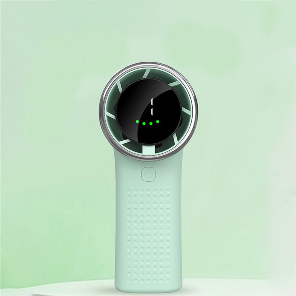 Techsuit Premium Mini Hand Fan (A8), with LED Digital Display, USB-C Rechargeable, 5 Wind Speeds, 3600mAh, Roz