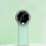 Techsuit Premium Mini Hand Fan (A8), with LED Digital Display, USB-C Rechargeable, 5 Wind Speeds, 3600mAh, Roz