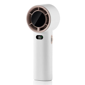 Techsuit Premium Handheld Fan (K38), Portable, Adjustable, Rechargeable, Digital Display, 4000mAh, Alb