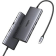 Hub/Dock Ugreen Docking Station CM639 (45520), Type-C to 3x Type-C, 2x USB-A, HDMI, VGA, RJ45, SD/TF Card, Jack 3.5mm, Gri