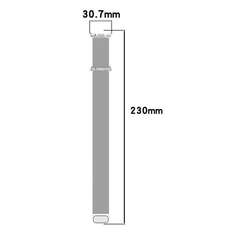 Curea smartwatch Techsuit Watchband (W009) compatibil cu Samsung Galaxy Watch8 40mm/Watch8 44mm/Watch8 Classic- Silver