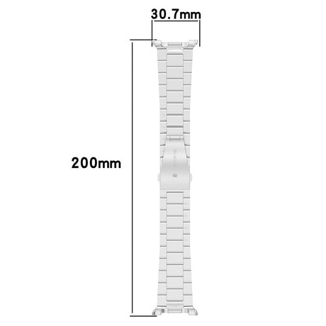 Curea smartwatch Techsuit Watchband (W010) compatibil cu Samsung Galaxy Watch8 40mm/Watch8 44mm/Watch8 Classic, Argintiu