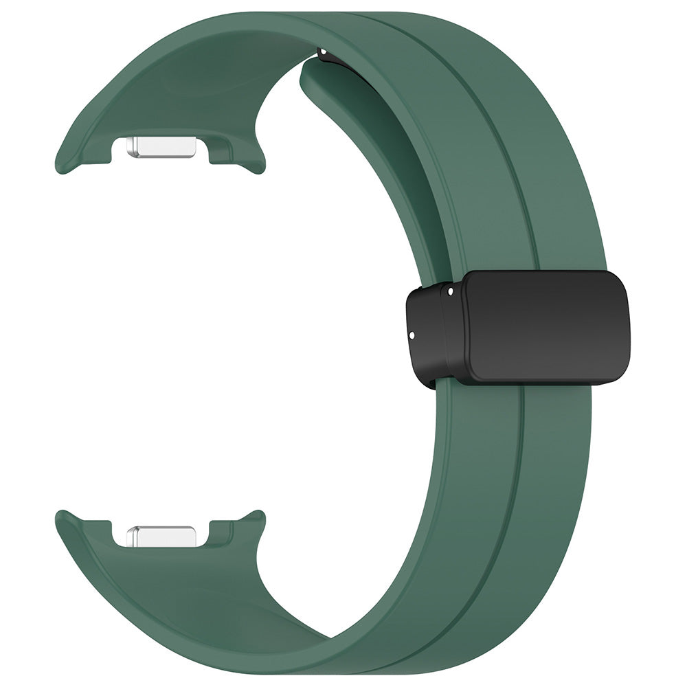 Curea smartwatch Techsuit Watchband (W011) compatibil cu Samsung Galaxy Watch8 40mm/Watch8 44mm/Watch8 Classic, Verde Inchis