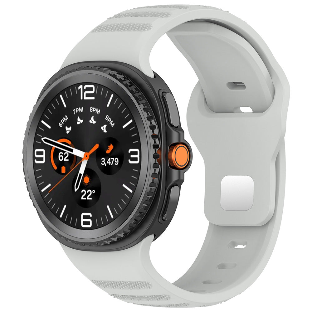 Curea smartwatch Techsuit Watchband (W050) compatibil cu Samsung Galaxy Watch8 40mm/Watch8 44mm/Watch8 Classic, Gri