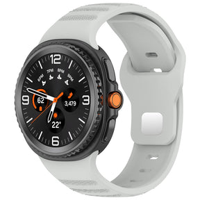 Curea smartwatch Techsuit Watchband (W050) compatibil cu Samsung Galaxy Watch8 40mm/Watch8 44mm/Watch8 Classic, Gri