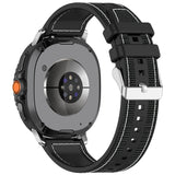 Curea smartwatch Techsuit Watchband (W051) compatibil cu Samsung Galaxy Watch8 40mm/Watch8 44mm/Watch8 Classic, Negru
