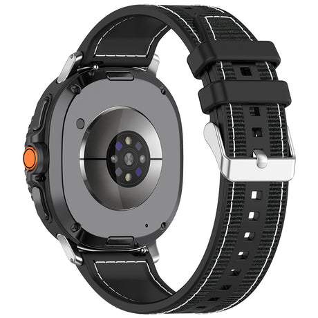 Curea smartwatch Techsuit Watchband (W051) compatibil cu Samsung Galaxy Watch8 40mm/Watch8 44mm/Watch8 Classic, Negru