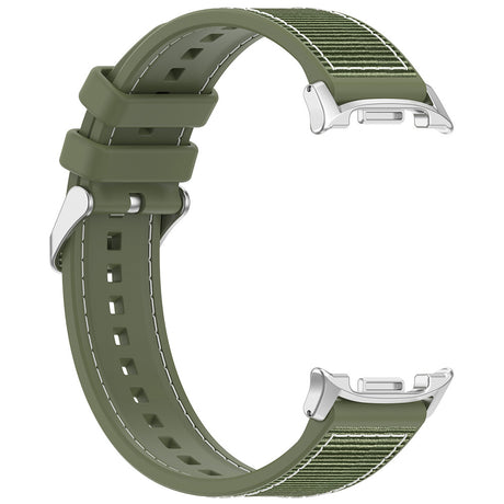 Curea smartwatch Techsuit Watchband (W051) compatibil cu Samsung Galaxy Watch8 40mm/Watch8 44mm/Watch8 Classic, Verde