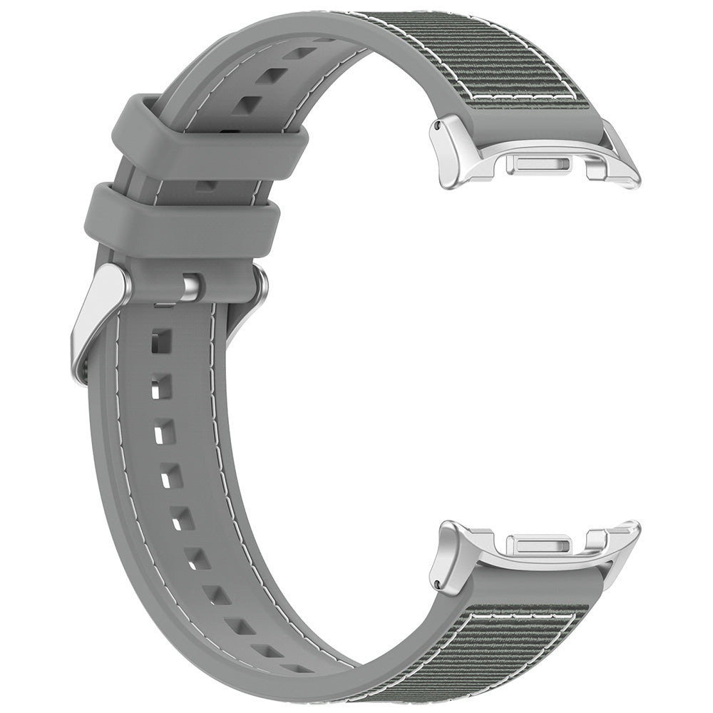Curea smartwatch Techsuit Watchband (W051) compatibil cu Samsung Galaxy Watch8 40mm/Watch8 44mm/Watch8 Classic, Gri