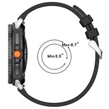 Curea smartwatch Techsuit Watchband (W051) compatibil cu Samsung Galaxy Watch8 40mm/Watch8 44mm/Watch8 Classic, Gri